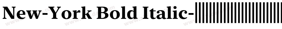 New-York Bold Italic字体转换